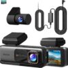 BOTSLAB 4K Dash Cam Front and Rear, with Hardwire Kit, STARVIS, 64 GB Card