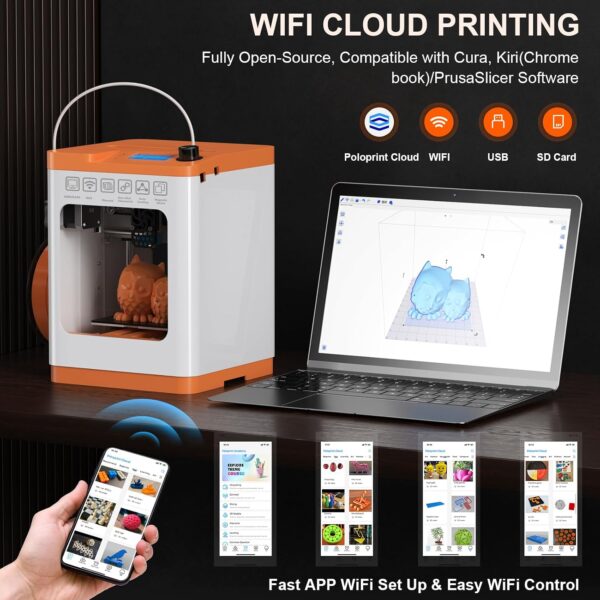 71DX-jgsF9L._AC_SL1500_.jpg WEEFUN TINA2S 3D Printer Kit with 4 Color Silk PLA Filament Set Bundle for Beginners and Kids