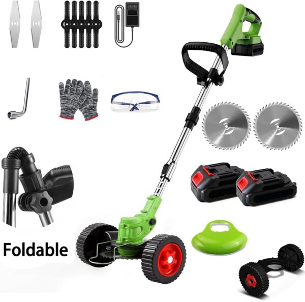 71ECnDsIv6L._AC_SL1500_.jpg Cordless Garden Strimmers,Electric Cordless 21v Grass Strimmer with 2 X 2000mAh Battery