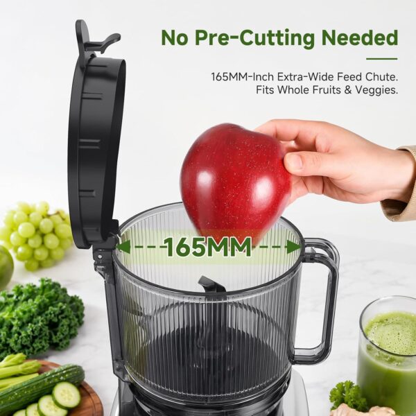71HDle8YdkL._AC_SL1500_.jpg AAOBOSI 3-in-1 Cold Press Juicer, 165mm Wide Feed Chute for Whole Fruits