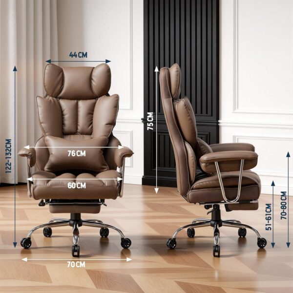 71HLrqeidL._AC_SL1500_.jpg Efomao Desk Office Chair, Big and Tall PU Leather Ergonomic Office Chair