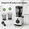 71HW6vDAi-L._AC_SL1500_.jpg AAOBOSI 3-in-1 Cold Press Juicer, 165mm Wide Feed Chute for Whole Fruits