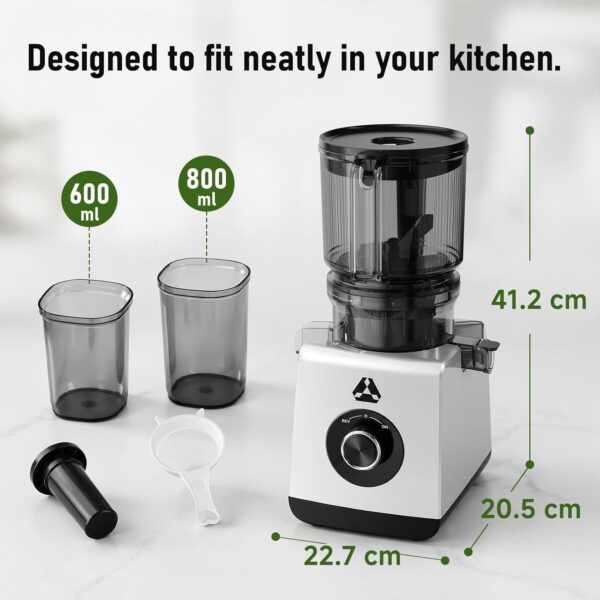 71HW6vDAi-L._AC_SL1500_.jpg AAOBOSI 3-in-1 Cold Press Juicer, 165mm Wide Feed Chute for Whole Fruits