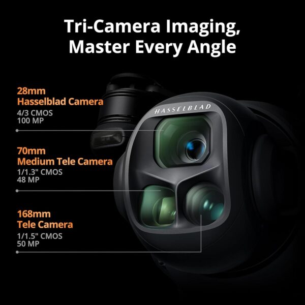 71I9sL8WanL._AC_SL1500_.jpg DJI Mavic 4 Pro Fly More Combo with DJI RC 2, Flagship Tri-Camera Drone with 100MP 4/3 CMOS Hasselblad Camera, 30km Video Transmission, 51-Min Max Flight Time, Charging Hub, and More