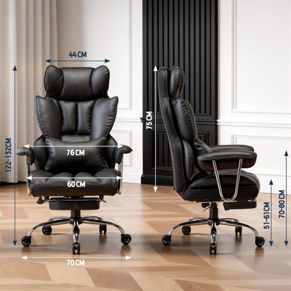 71JYsC2FKxL._AC_SL1500_.jpg Efomao Desk Office Chair, Big and Tall PU Leather Ergonomic Office Chair