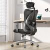 SIHOO M18 Ergonomic Office Chair, Adjustable Lumbar Support, 330 lb, Black