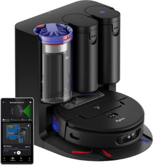 Dyson Robot Vacuum, Self-Cleaning, Self-Emptying, Black and Blue