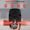 71Kx2GRVQL._AC_SL1500_.jpg Pyle Portable Bluetooth PA Speaker System, UK Version - 10"9