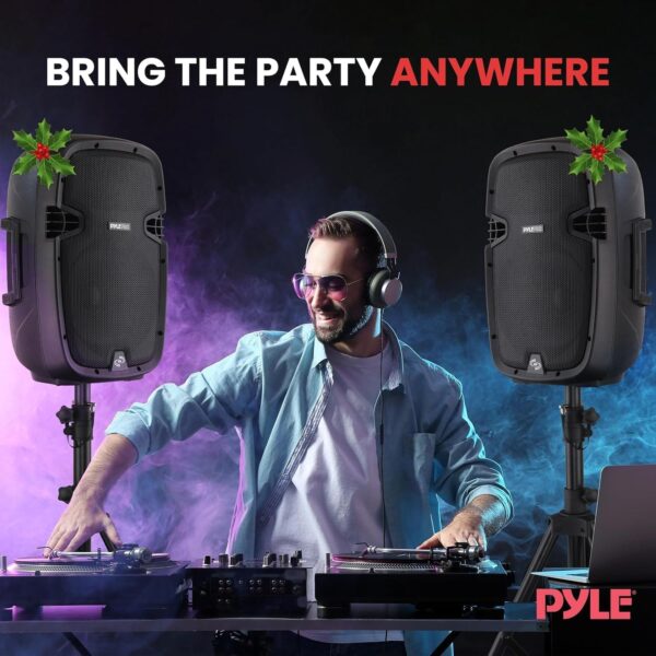 71O3RpXtK7L._AC_SL1500_.jpg Pyle Portable Bluetooth PA Speaker System, UK Version - 10"9