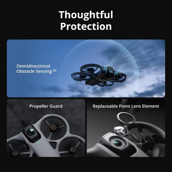 71OAME0hxqL._AC_SL1500_.jpg DJI Avata 360 RC2, 360° Drone With 1-Inch 8K 360° Imaging for FPV & Aerial Filming, 360° Camera Drone With Propeller Guard (DJI Avata 360 (DJI RC 2) Bundle)