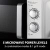 71P0Sxcu6hL._AC_SL1500_.jpg CASO Design MG25 Ecostyle Ceramic 900W Microwave + Grill