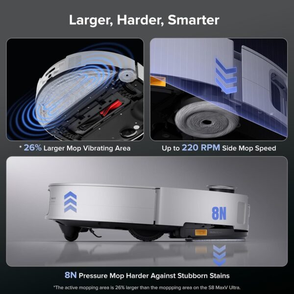 71QGd316sL._AC_SL1500_.jpg roborock Saros 10 Robot Vacuum Cleaner with Mop, 3.14-Inch Ultra Slim