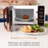 Tower Digital Microwave 20L, 800W Black and Rose Gold, T24021