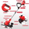 71RiV0nbs5L._AC_SL1500_.jpg Cordless Strimmer 21V with 2×2000mAh Battery & Charger,Grass Trimmer Cordless with 14 Blades Cutting System