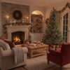 71SI7GtebtL._AC_SL1024_.jpg SHATCHI 6ft/1.8m Alaskan Pine Green Artificial Christmas Tree Bushy 550 Tips Xmas Home Decorationations Decorations