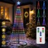 71VSp5Lv2HL._AC_SL1254_.jpg 6ft (180cm) LED Christmas Tree Outdoor Indoor Decoration, 293 Colour Changing Lights