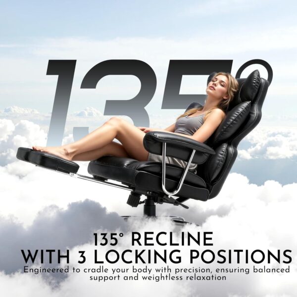 71VonKvZqIL._AC_SL1500_.jpg Efomao Desk Office Chair, Big and Tall PU Leather Ergonomic Office Chair