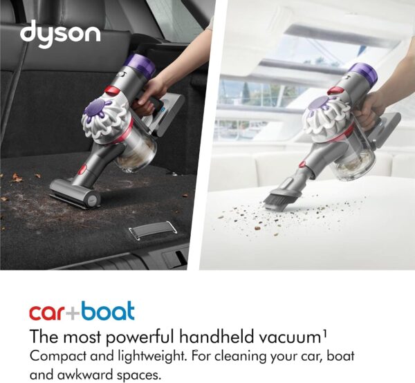 71X-JAfNOiL._AC_SL1500_.jpg Dyson Car+Boat handheld vacuum cleaner, 115 AW, 50min, deep cleaning on the go (Silver)