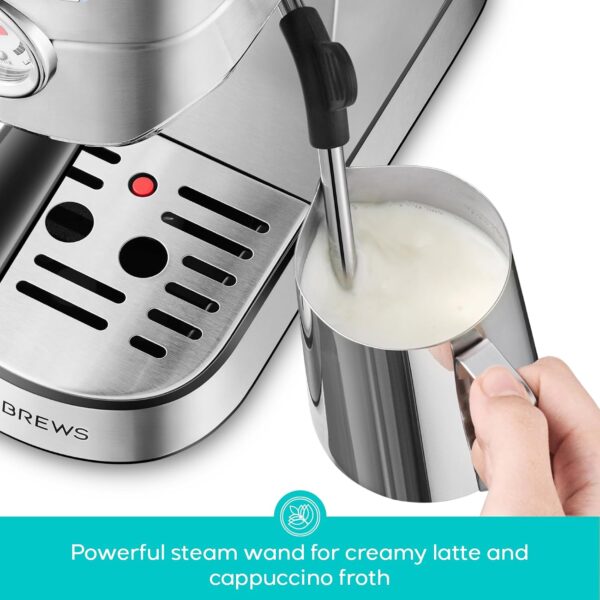 71XKIzr7GL._AC_SL1500_.jpg CASABREWS CM5418 Espresso Machine, Barista Coffee Machine with Milk Frother