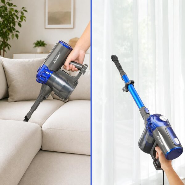 71Xh-JzyLXL._AC_SL1500_.jpg Akitas V8 3-in-1 Cordless Hoover Vacuum Cleaner Handheld & Upright Lightweight 22.2 V 150 W