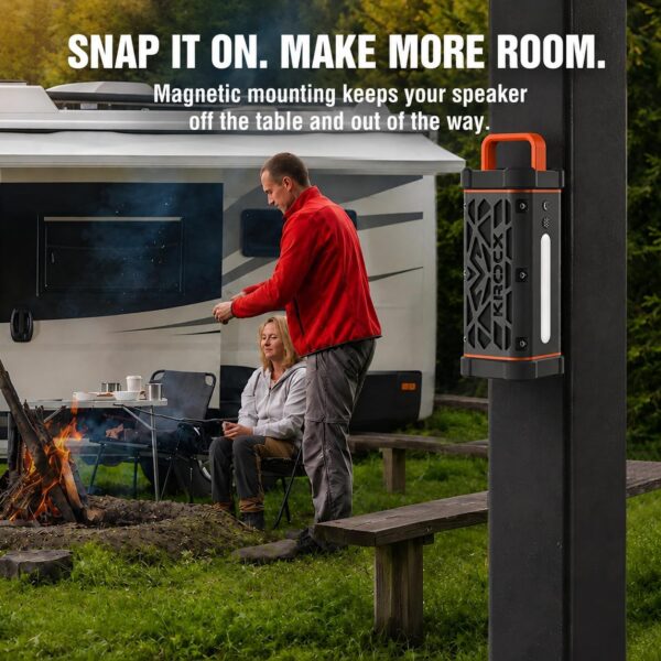 71YqDBrqxZL._AC_SL1254_.jpg TRAVOR Magnetic Bluetooth Speaker, Aluminium Portable Outdoor Speaker, IP68