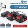 71aDXx4E4L._AC_SL1500_.jpg Cordless Strimmer, Garden Strimmer Cordless with Weed Brush and 2 x 4.0Ah Battery