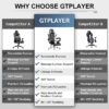 71bRfoHKlgL._AC_SL1500_.jpg GTPLAYER Gaming Chair, Massage Computer Chairs with Footrest