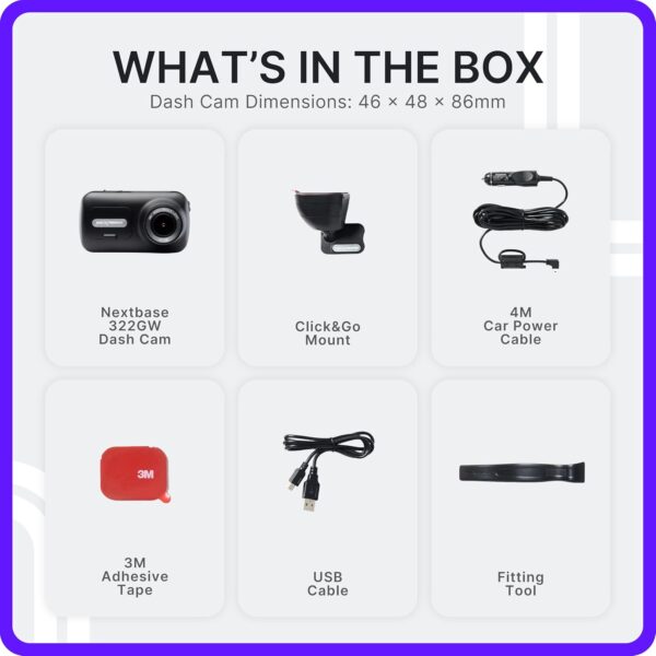 71bqV-0pZrL._AC_SL1500_.jpg Nextbase 322GW Dash Cam - 1080p Full HD Car Camera