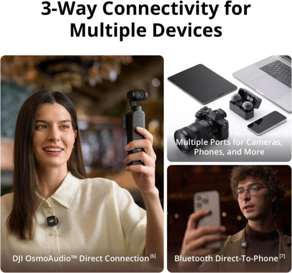 71ezcsrrCjL._AC_SL1500_.jpg DJI Mic 3 (1 TX + 1 RX), Wireless Lavalier Mic for iPhone/Camera/Android