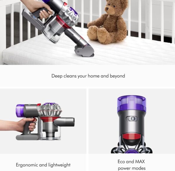 71ghDD9kKjL._AC_SL1500_.jpg Dyson Car+Boat handheld vacuum cleaner, 115 AW, 50min, deep cleaning on the go (Silver)