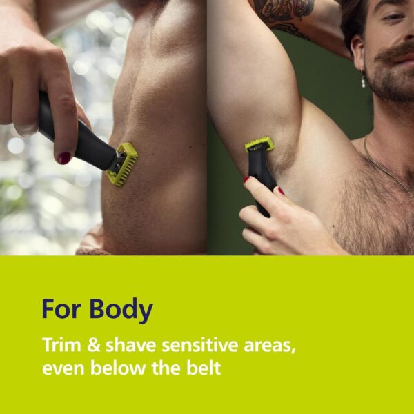 71h0LVLLxEL._AC_SL1500_.jpg Philips OneBlade Pro 360 Face & Body Electric Beard Trimmer, Shaver and Bodygroomer With 360 Blades