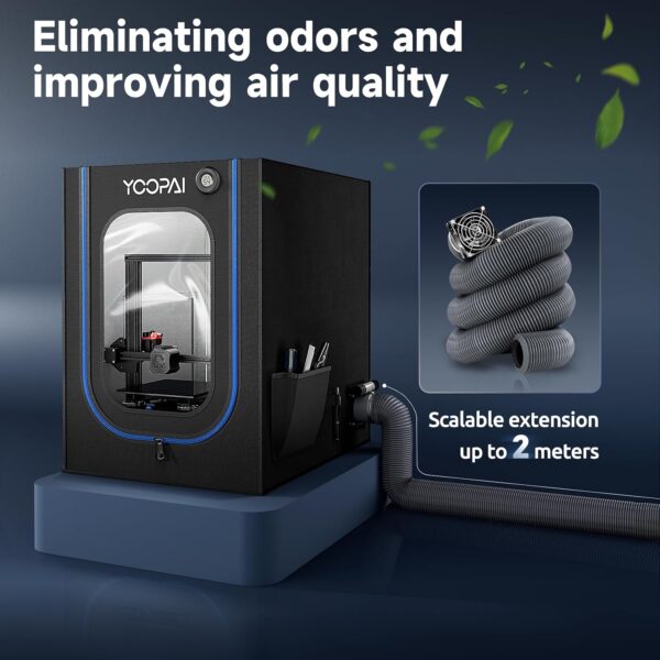 71j0EsspTHL._AC_SL1500_.jpg 3D Printer Enclosure with Ventilation Kit, LED Light,Thermo-Hygrometer