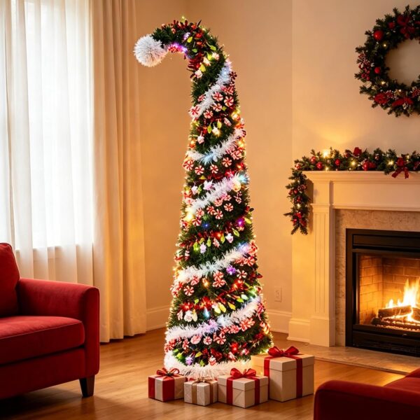 5 Ft Pop Up Christmas Tree with 16.5 Ft String Lights
