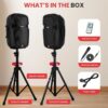 71m6r96TToL._AC_SL1500_.jpg Pyle Portable Bluetooth PA Speaker System, UK Version - 10"9