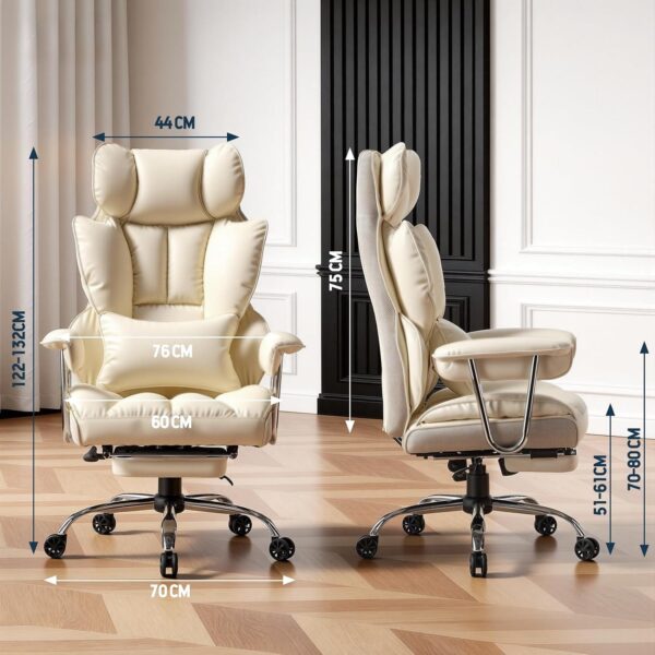 71mNFI5zqtL._AC_SL1500_.jpg Efomao Desk Office Chair, Big and Tall PU Leather Ergonomic Office Chair