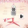 Pink Rotating Christmas Tree Prelit 7ft