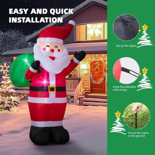 71nBgs4NiL._AC_SL1500_.jpg 6FT Christmas Inflatable Santa Outdoor Decoration with LED Lights