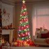 71o-Mw4GziL._AC_SL1500_.jpg 5 Ft Pop Up Christmas Tree with 16.5 Ft String Lights