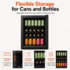 Cookology 70L Under-Counter Drinks Fridge - Beer & Wine Storage - Black [Energy Class F]