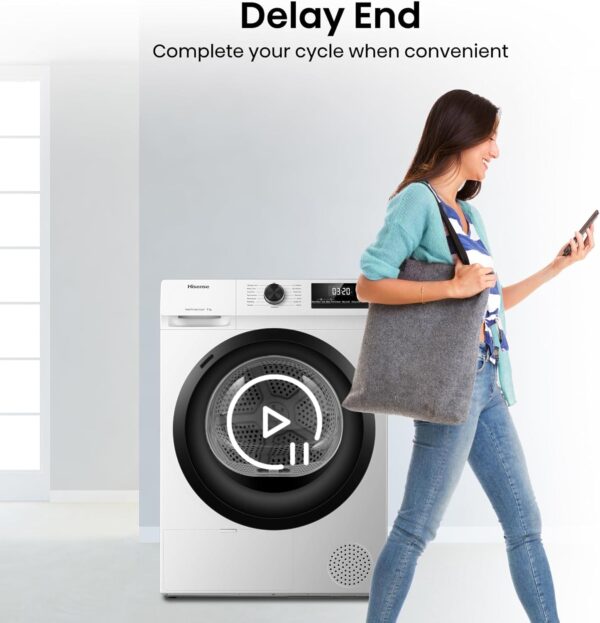 71oWRTtVVnL._AC_SL1500_.jpg Hisense DH1Q802BW2 60cm Freestanding 8 KG Heatpump Front Load Tumble Dryer