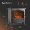 71sRUEZqfML._AC_SL1500_.jpg VonHaus Electric Log Burner 1850W – 2 Heat Settings – Black