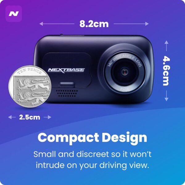 Nextbase 222XR Front and Rear Dash Cam with 1080p Full HD Front Camera