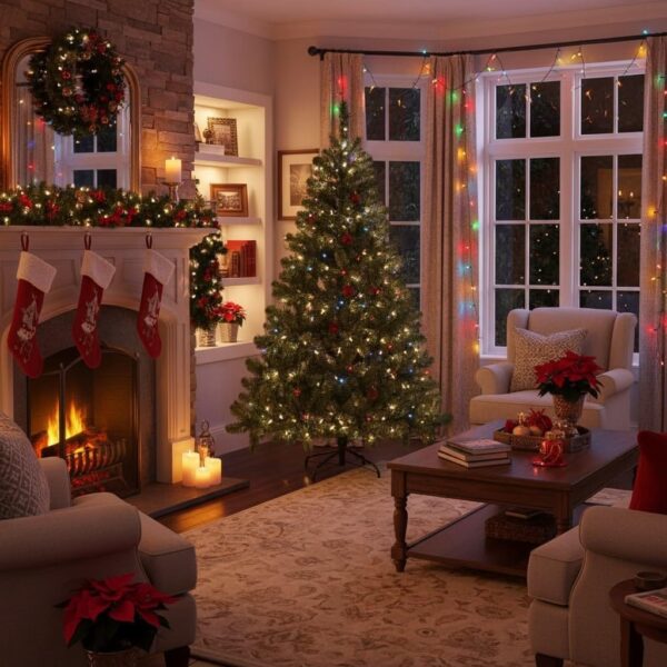 71xJN5SZh4L._AC_SL1024_.jpg SHATCHI 6ft/1.8m Alaskan Pine Green Artificial Christmas Tree Bushy 550 Tips Xmas Home Decorationations Decorations