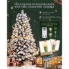 8-13.png 7Ft Christmas Tree Snowy Flocked with Warm White & Multicolour Lights