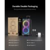 8-2.jpg GKDT81 Karaoke Machine with 2 Microphones for Adults, 80W Rated Power, Dual 8" Woofers, Portable Bluetooth Party Speaker with Wheels & Pull Handle