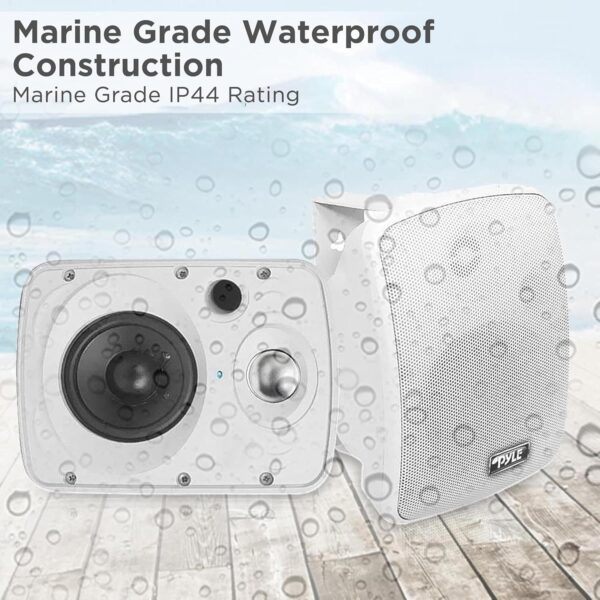 8102F85fLL._AC_SL1500_.jpg Pyle Bluetooth Garden Speakers Pair – 16.5 cm (6.5") 800W Weatherproof Wall/Ceiling Mounted Outdoor Wireless Speaker System