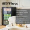 Subcold Super85 LED Beer Fridge  80 Cans + 5 Bottles | 0-18°C | Glass Door [Energy Class E]