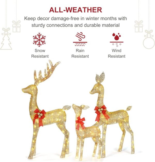 810z45hPTeL._AC_SL1500_.jpg HOYECHI Lighted Christmas Decoration Deer 3 Piece