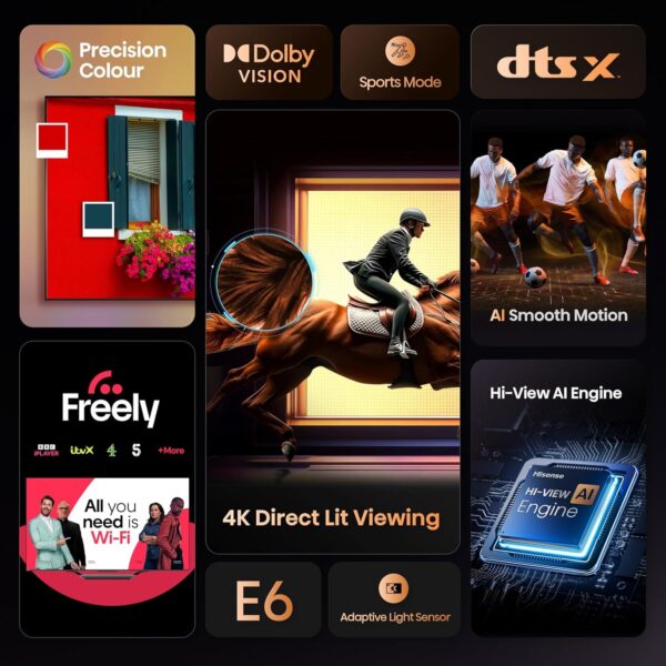 8120B4WLNL._AC_SL1500_.jpg Hisense 43 Inch 43E6QTUK 4K Ultra HD Smart AI TV