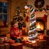 5 Ft Pop Up Christmas Tree with 16.5 Ft String Lights